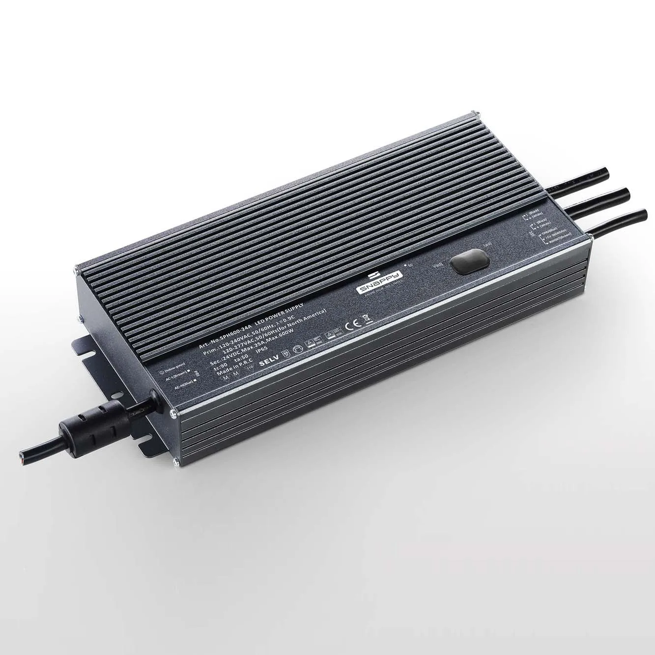 SPH600-A 108-305VAC 600W 12V/24V/36V/48V/56V  IP65 Waterproof Constant voltage and Constant current outdoor light LED Driver