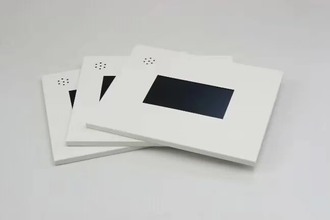 2.4/2.8/4.3/5/7/10 inch blank wedding video brochure digital advertisement video card