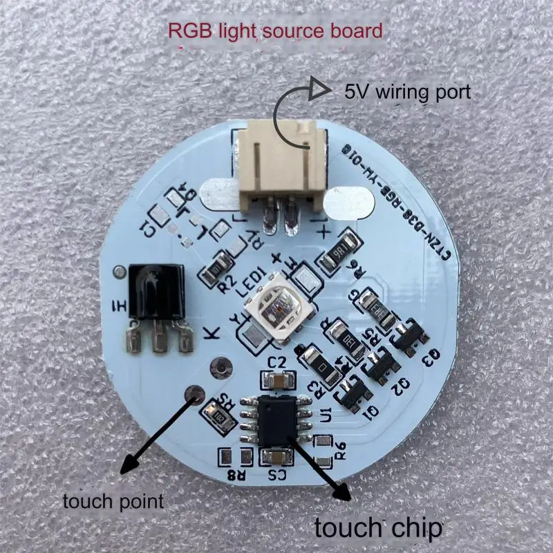 Высококачественный трехцветный/RGB источник света Светодиодный Pcba сборка 3 7 В сенсорный розовый модуль управления настольной лампой