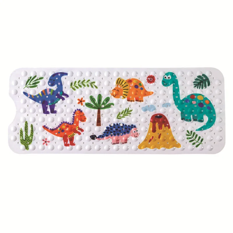 Large Cute Cartoon Nature Animal Print  Non Slip Bath Mat 40*100 cm Machine Washable Baby Kid Shower Bathtub Mat