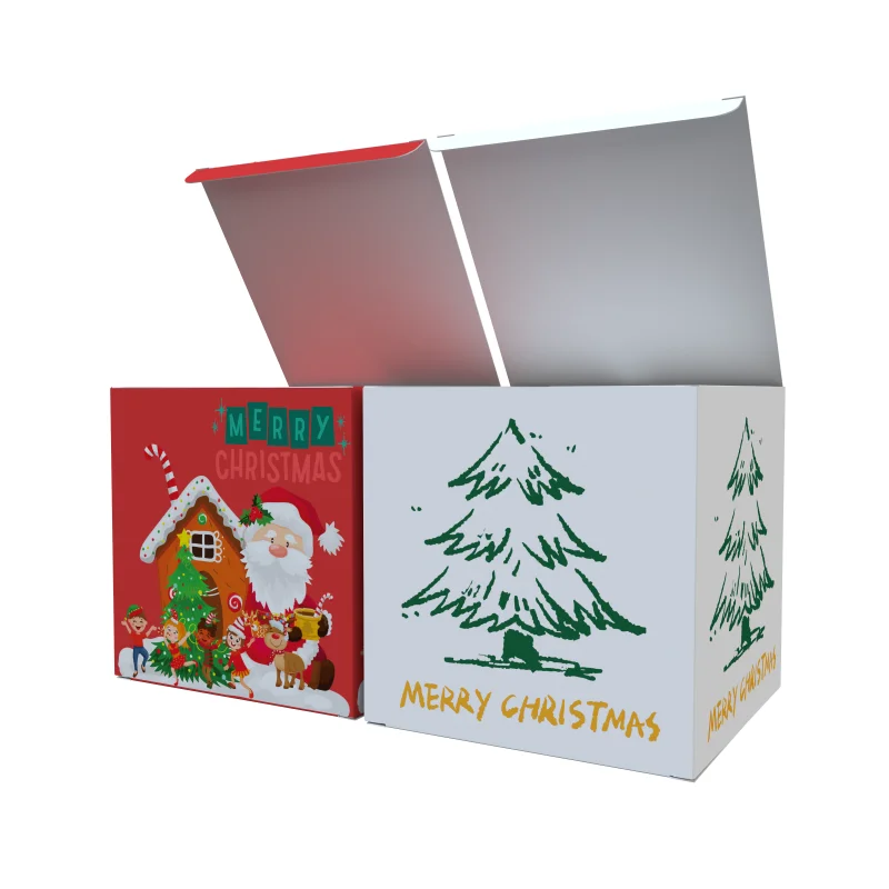 Custom Print Luxury Cosmetic Paper Box Christmas Gift Packaging Box Perfume Essential Oil Box