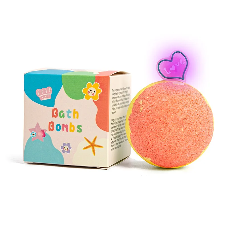 Лидер продаж, Подарочная коробка, набор бомбочек для ванны для детей с игрушками внутри, натуральное эфирное масло и Органическая бомбочка для ванны