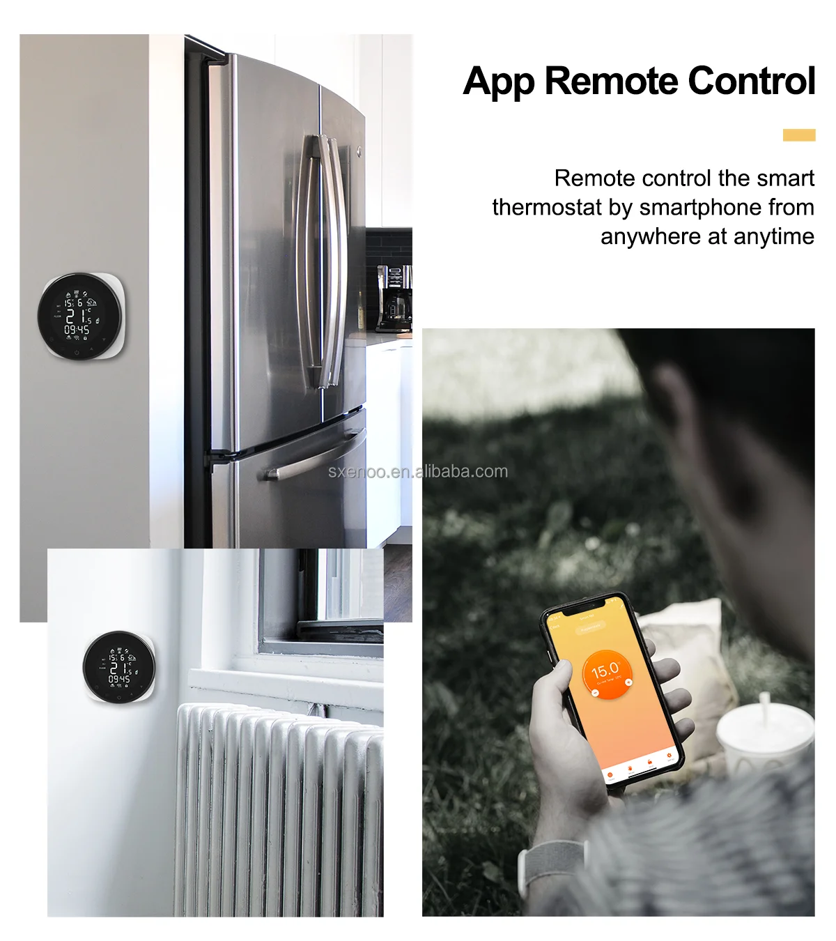 programmable smart home opentherm wireless thermostat wifi 16A