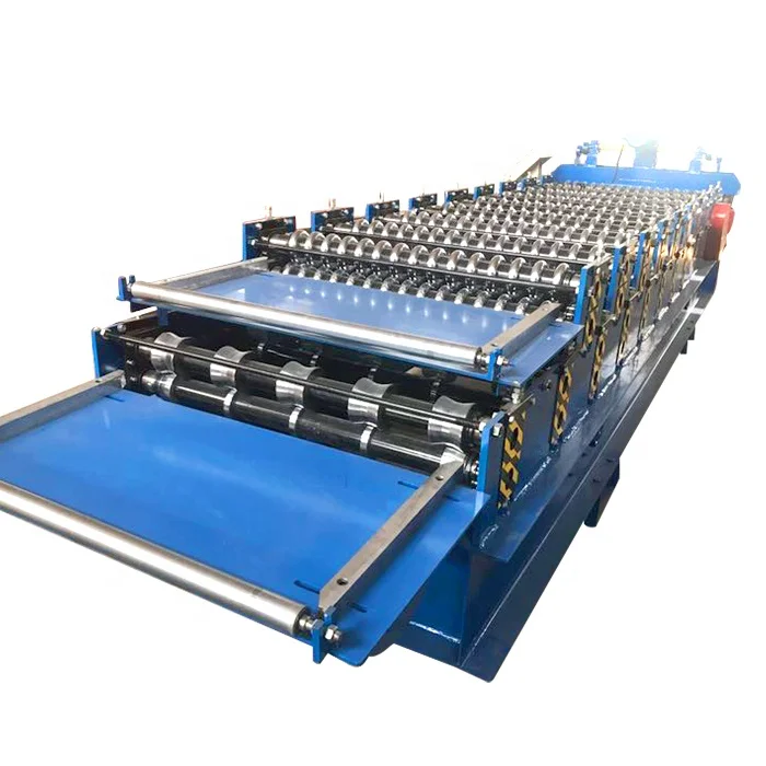Cnc Tile Making Machine Double Layer Roll Forming Machine Iron Zinc Roof Sheet Roll Forming Machine