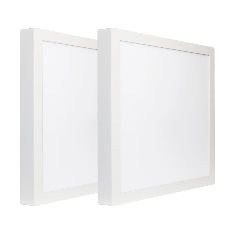 Eslas Modern White Square Lamp Remote Control Dimmable CCT Changeable RGB Lighting Color Minimalist LED Ceiling Lights