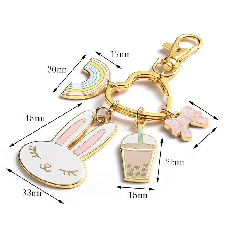 High quality wholesales custom logo metal gold keychains no minimum