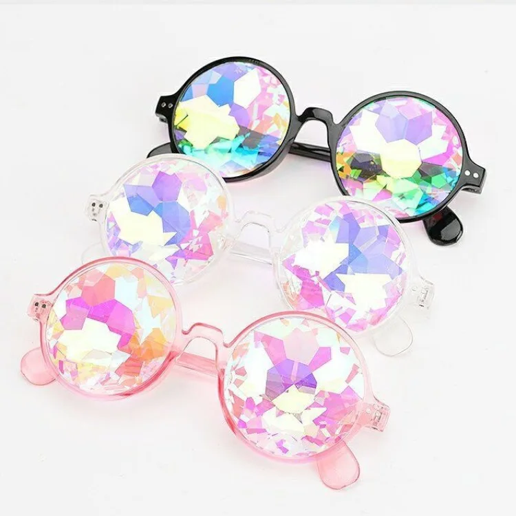 Disco Mosaic Ball Sunglasses Kaleidoscope Glasses Party Eyeglasses lentes de sol