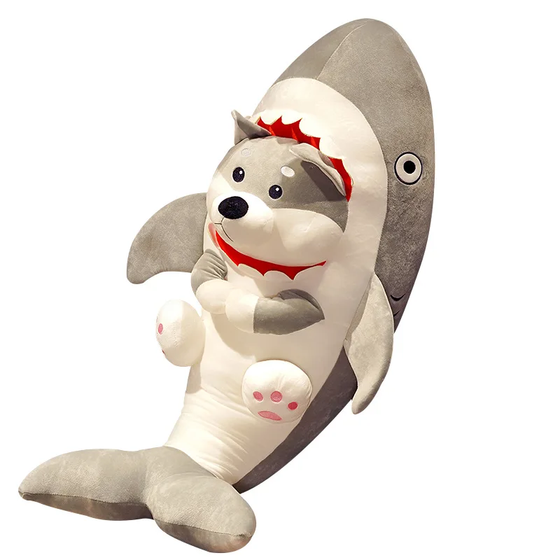 Cute Shark Dog Sleep Pillow Soft Toy Stuffed Animals doll Shark Plush Toys Shark Cat Doll Home Decor gifts for kids