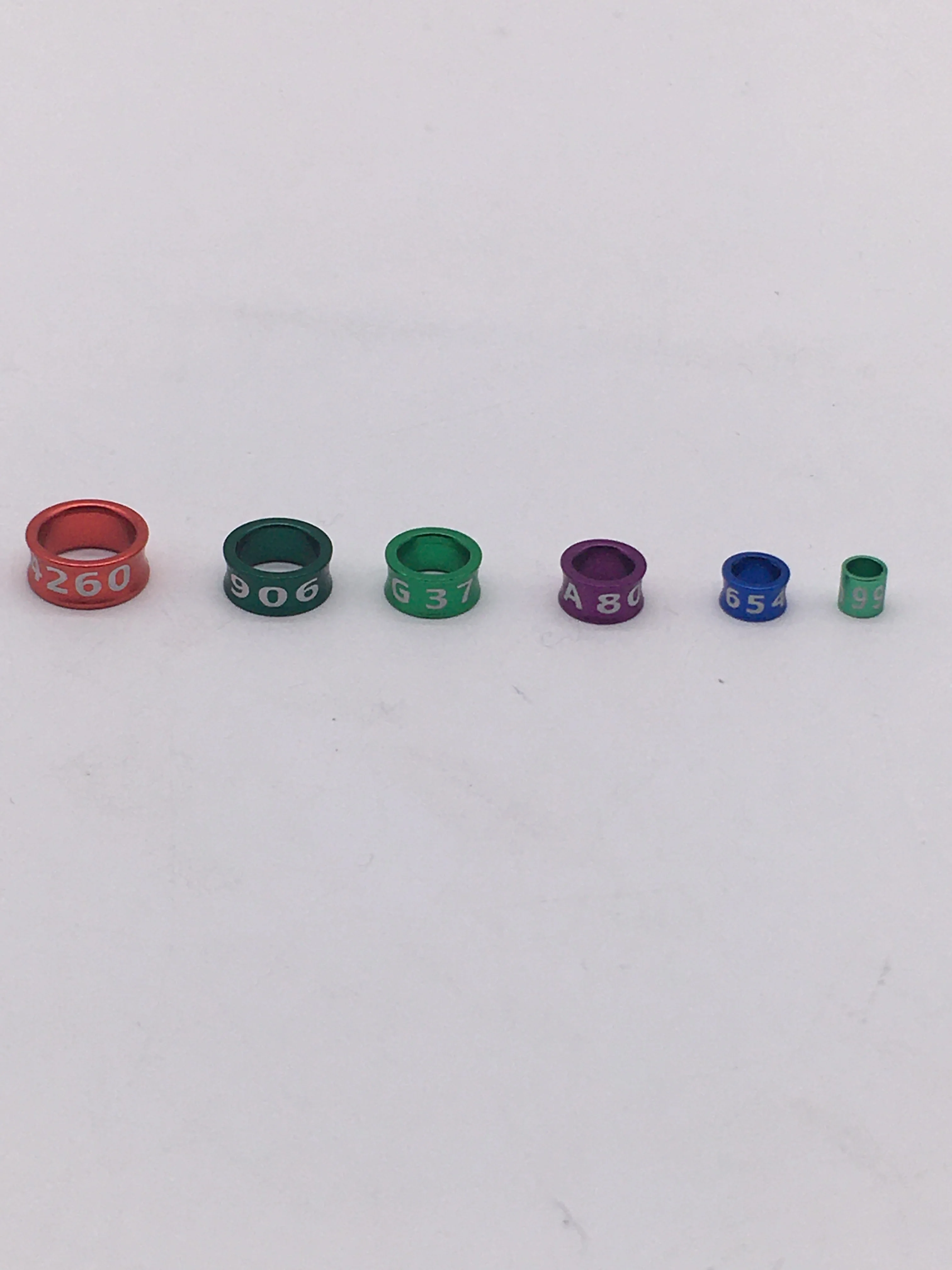 Parrot Foot Ring Baby Bird Identification Ring Electroplated Alloy Closing Ring