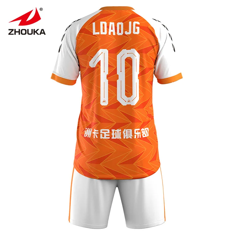 Custom Design High Quality 100%Polyester Sublimation Soccer Team Uniforms Shirt Club Football Jersey Men Soccer Jersey Set