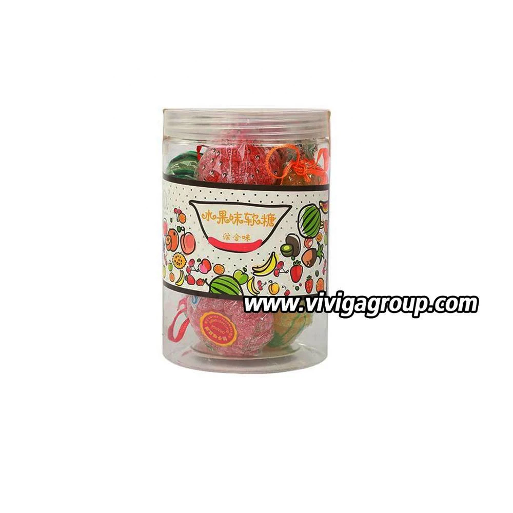 
Halal sweet banana strawberry watermelon fruit shape soft candies gummy candy 