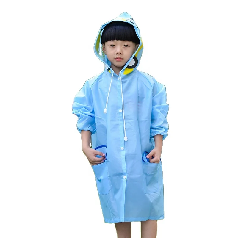 Индивидуальный экологичный мультяшный детский дождевик, цельный плащ