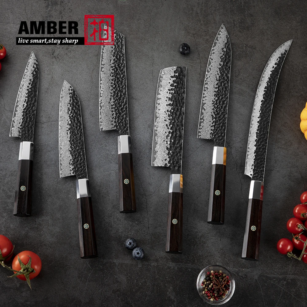 Extra Sharp new design vegetable kitchen knife VG10 Damascus steel blacksmith Japanese nakiri knife with ebony wood handle