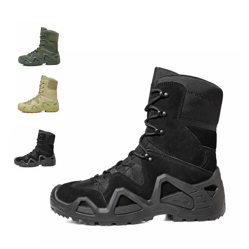 Factory Direct Sale High Quality Light Weight Waterproof High Ankle Tactical Shoes Jungle Wear Resistant Reliable Tactical Boot