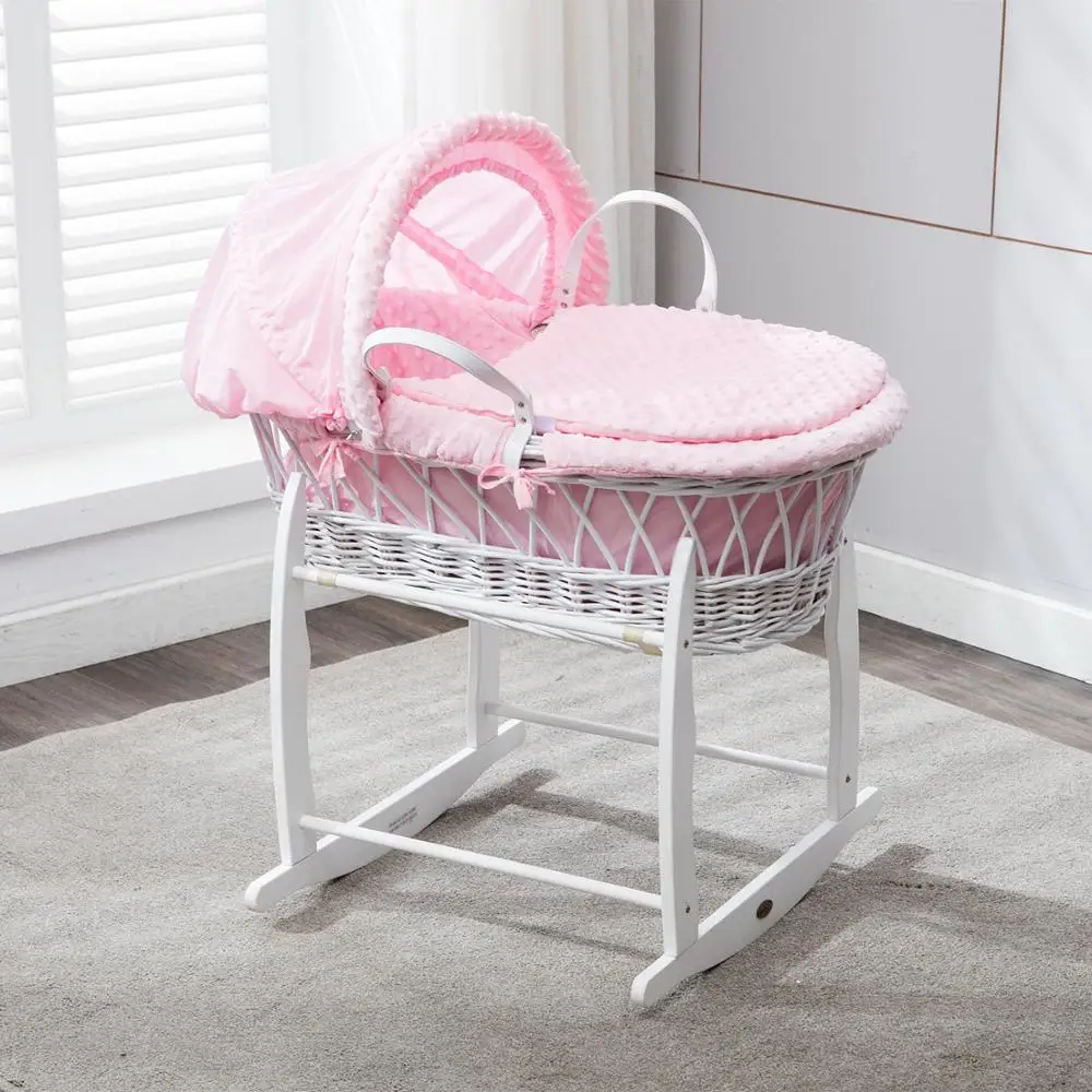 Baby Moses Basket With Stand Factory Basket Bassinet Wicker Bassinet Cradle