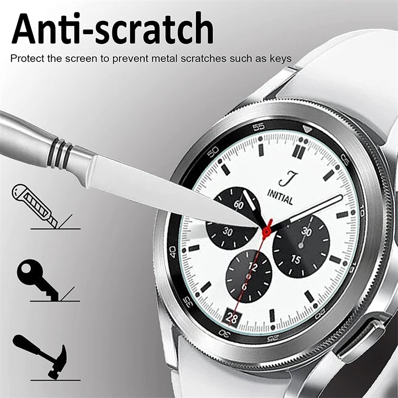 Pc Case Full Screen Protection Cover Tempered Glass Cover Protector Watch Case For Samsung Galaxy Watch 5 4 40mm 44mm