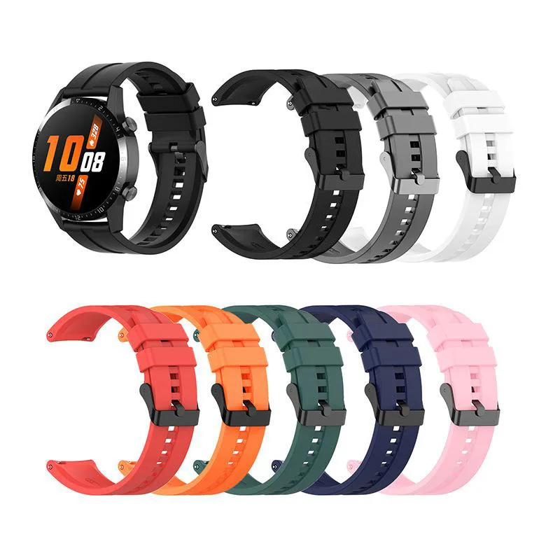 New Arrive for Huawei Watch Fit Smart Watch Silicone Strap for Huawei Watch GT GT2 20MM 22MM