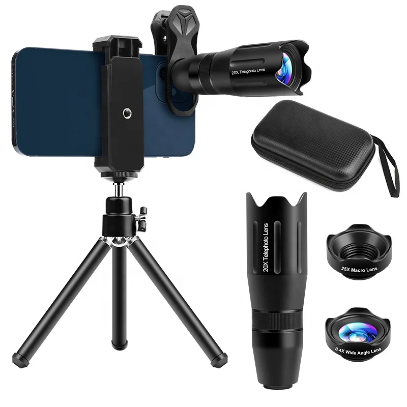 FST оптовая продажа с фабрики 3-в-1 широкоугольный Макро телеобъектив, подходит для apple iPhone и Samsung смартфон аксессуары