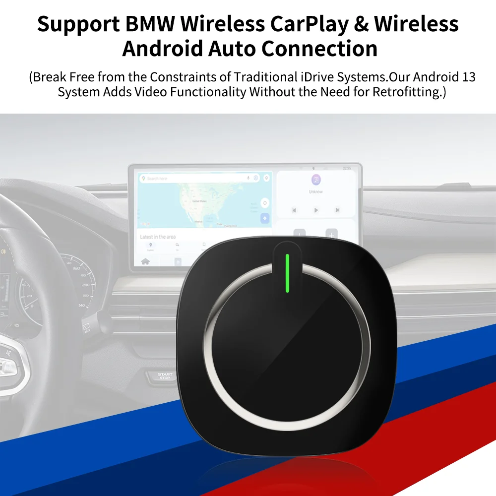 Wooboobox Stable Carplay AI Box Wireless USB Adapter 8g 128g 8 gb Android Auto 13 Car Play Converter For BMW nb f16 f10 f 20