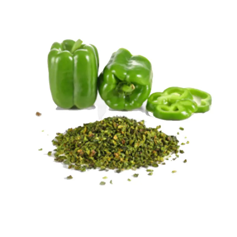 
High Quality Fresh Green Bell Pepper Flakes 