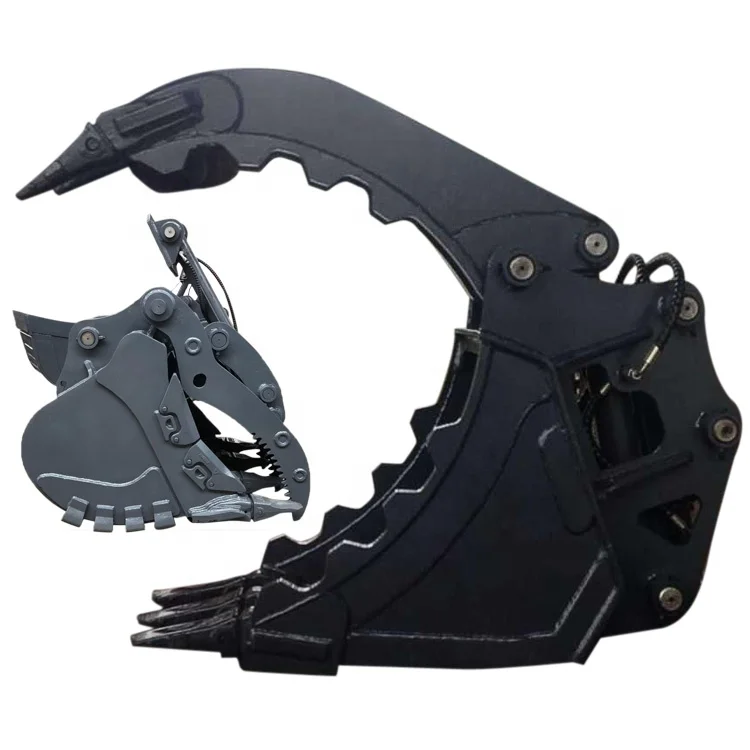 durable stainless material hydraulic thumb bucket excavator attachments for improving productivity
