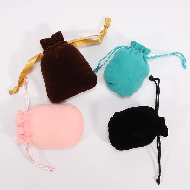 Gift Pouch Packaging Manicure Tools New Pattern Custom Velvet Jewelry Bag Custom Pouches Jewelry