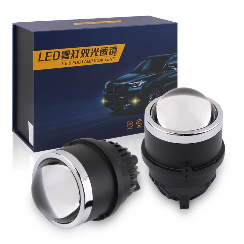 Car bi-led headlights IP67 Waterproof 3000K 3.0 inch fog lamp bi led laser projector lens