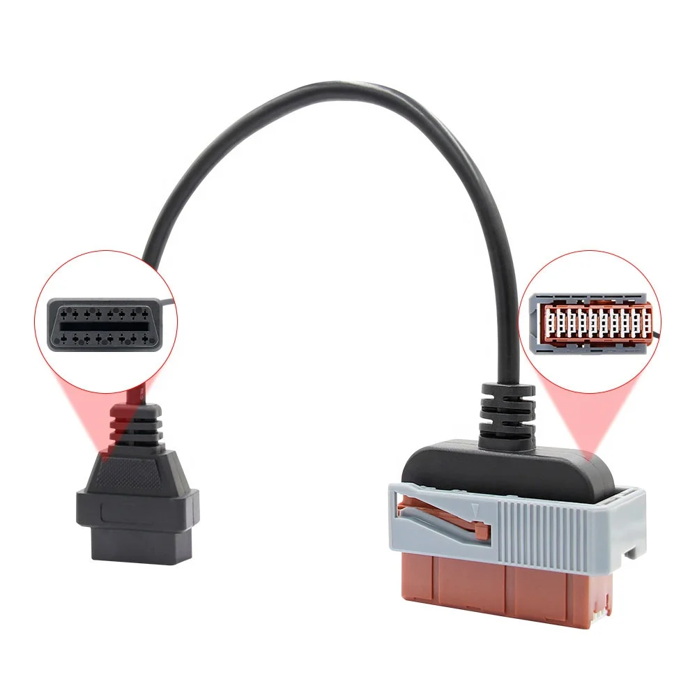 Fast Shipping OBD2 Lexia3 30 pin connector cable OBD1 to OBD2 Connector Cable work for Citroen for Peugeot