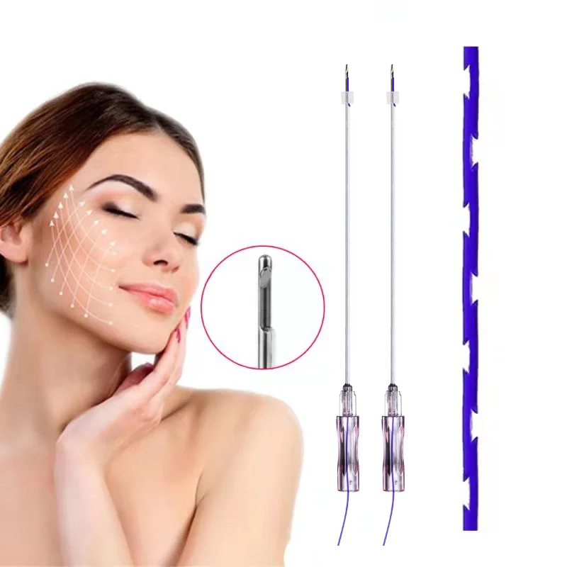 Absorbable Whale Molding Cog 19g 100mm Tensioning Facial Pdo Thread For The Face