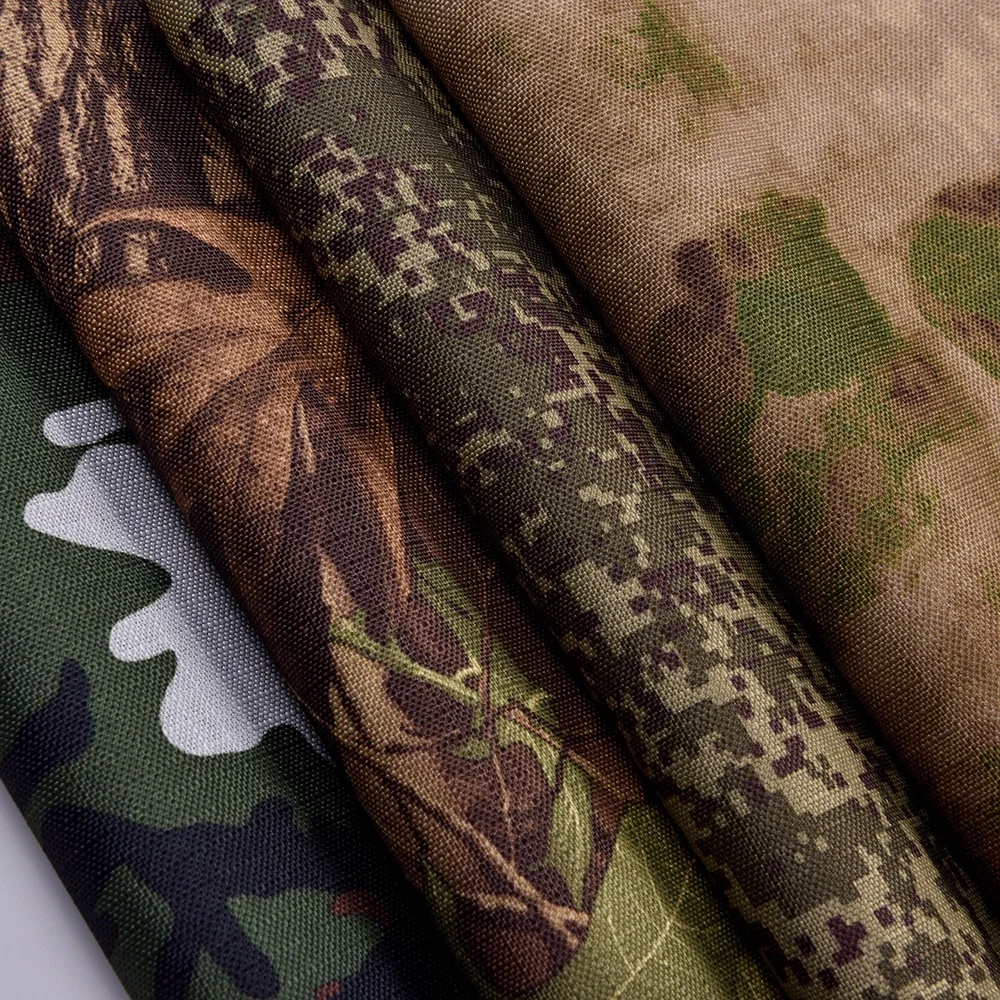 Factory Custom Digital Print  Pu 1000mm Coated Camouflage Waterproof 100%Polyester 600D Oxford Ripstop Fabric For outdoor