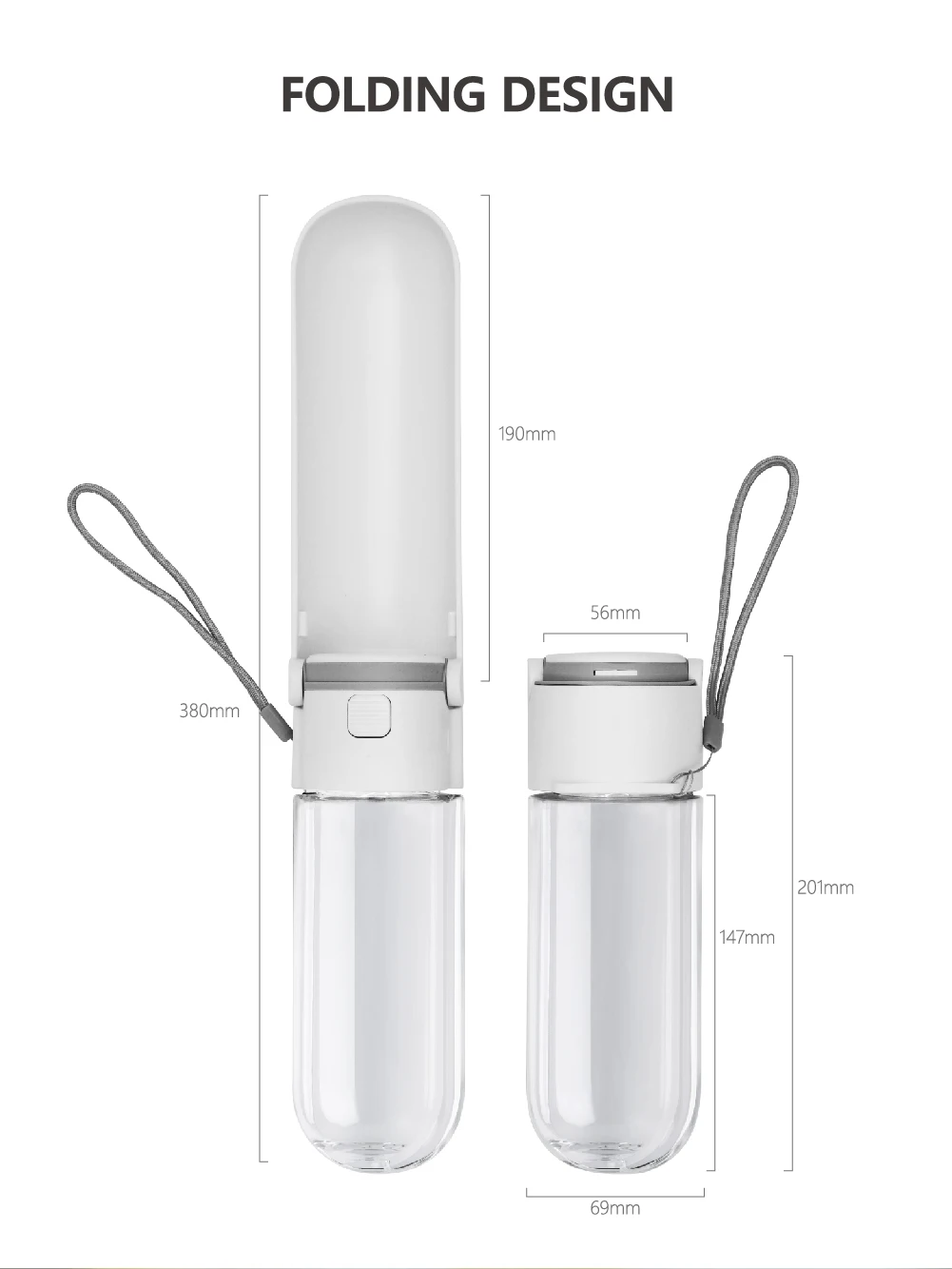 Factory Custom Pet Water Bottle Pet Supplies for dogs and Puppy Folding Outdoor Drink Cup for Walking Dog Products