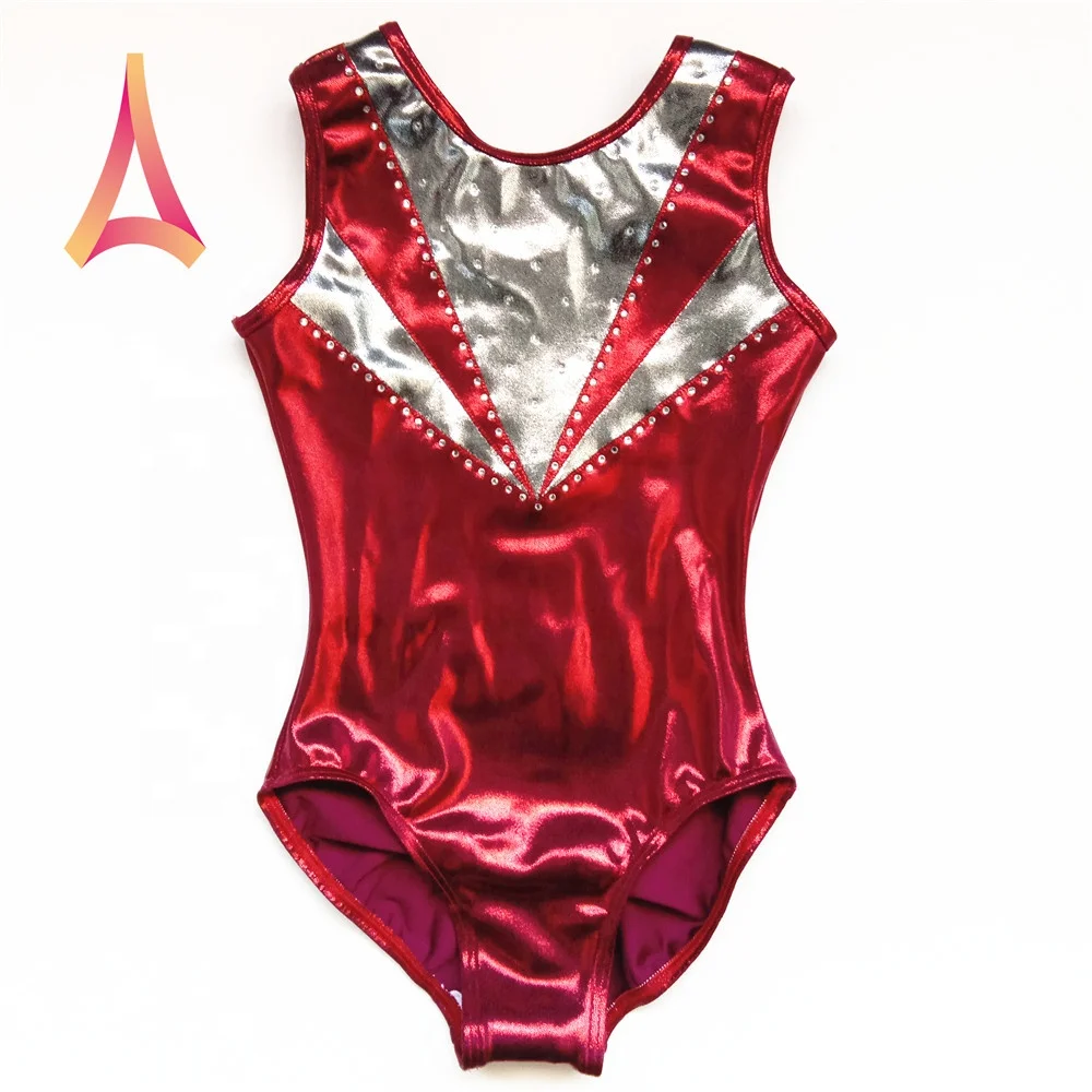 Custom made mystique shining artistic gymnastics leotards girls gym leotards gymnastics suits kids girls
