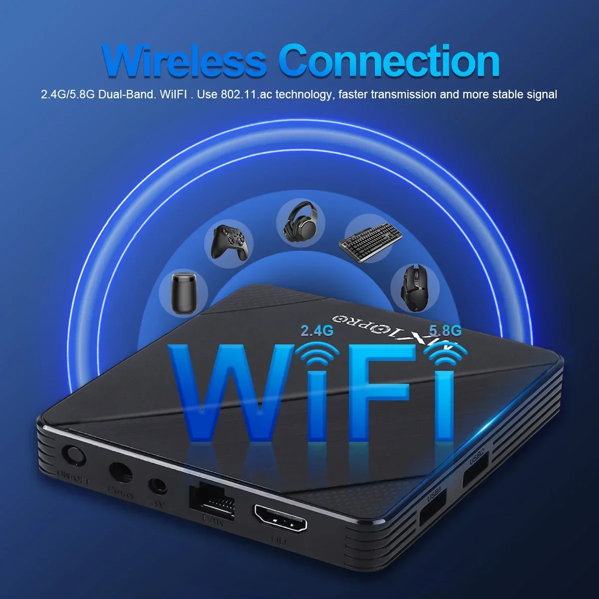 New Android Tv Box 1GB 8GB Mini Mx10 Smart Tvbox 2 4g Wifi S905L Quad Core Set Top Box 4K Smart TV BOX Dual Band WIFI