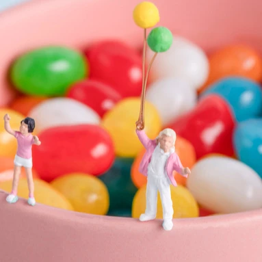 Natural color jelly bean NCNF candy halal soft beans candy sugar coated jelly candy for EURO