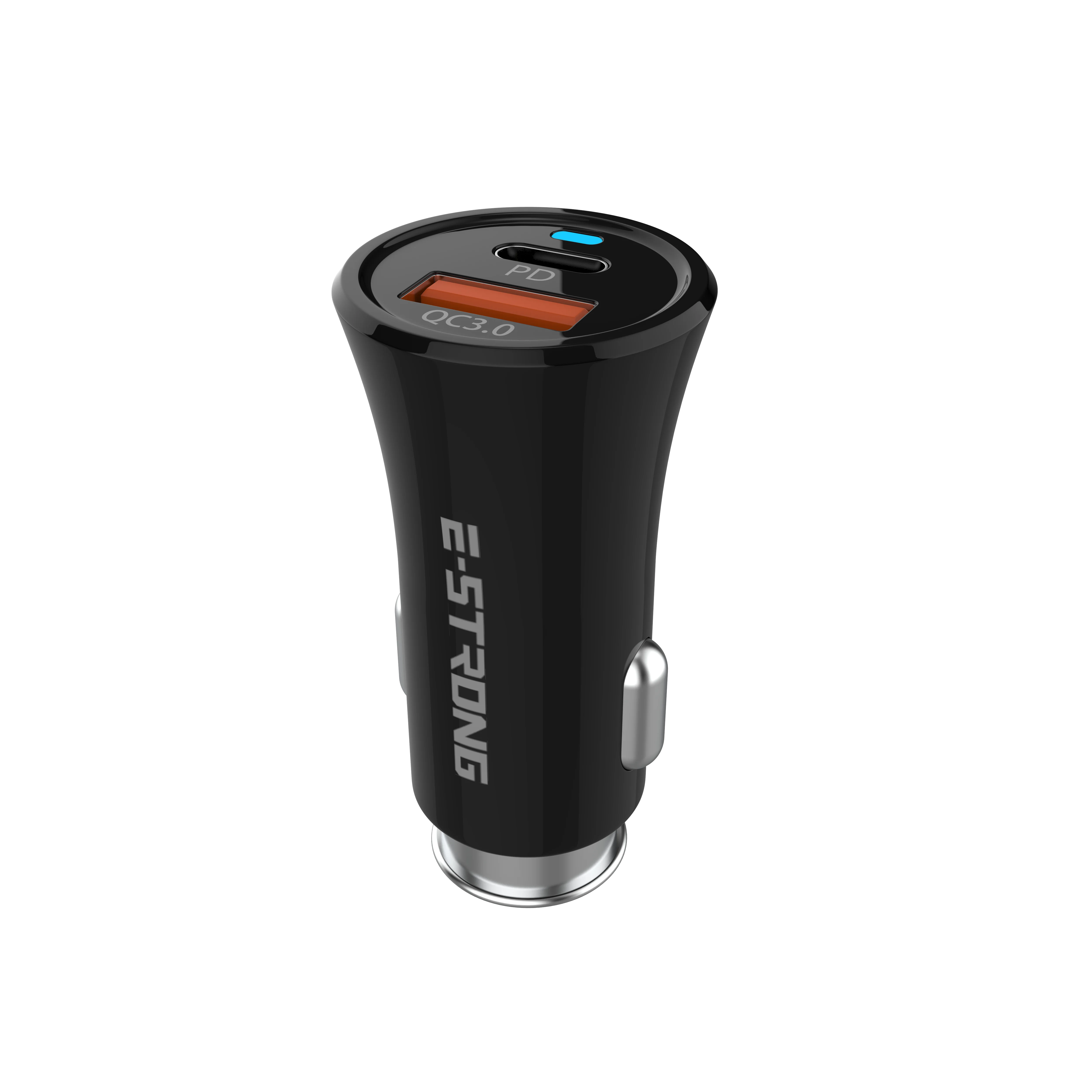 Portable 18W QC 3.0 USB PD Type-C Power Cargador USB Car Charger For Android For Iphone