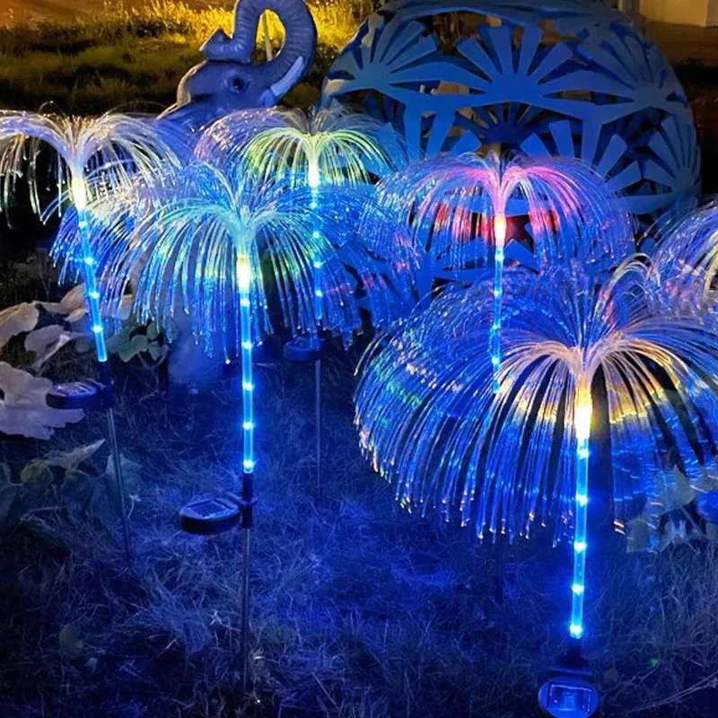 Solar Firework Light Garden Holiday Party Wedding Landscape Security Light Villa Park Decor Solar Light