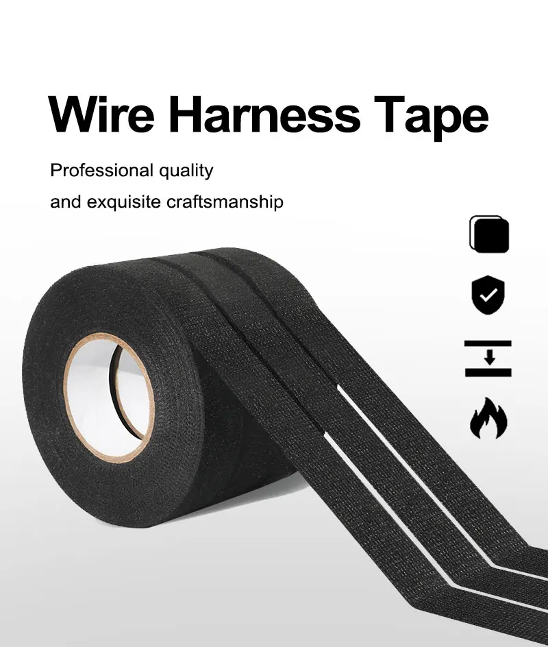Electronics Automotive Wire Wrap Wire Harness Cloth Tape Automotive Fabric Wrapping Tape Fabric Wiring Harness Tape