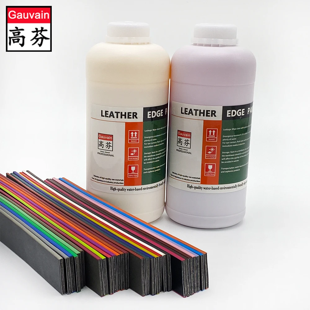 Factory manufacturers bags shoes coating agent color leather edge painting ink water based leather edge paint