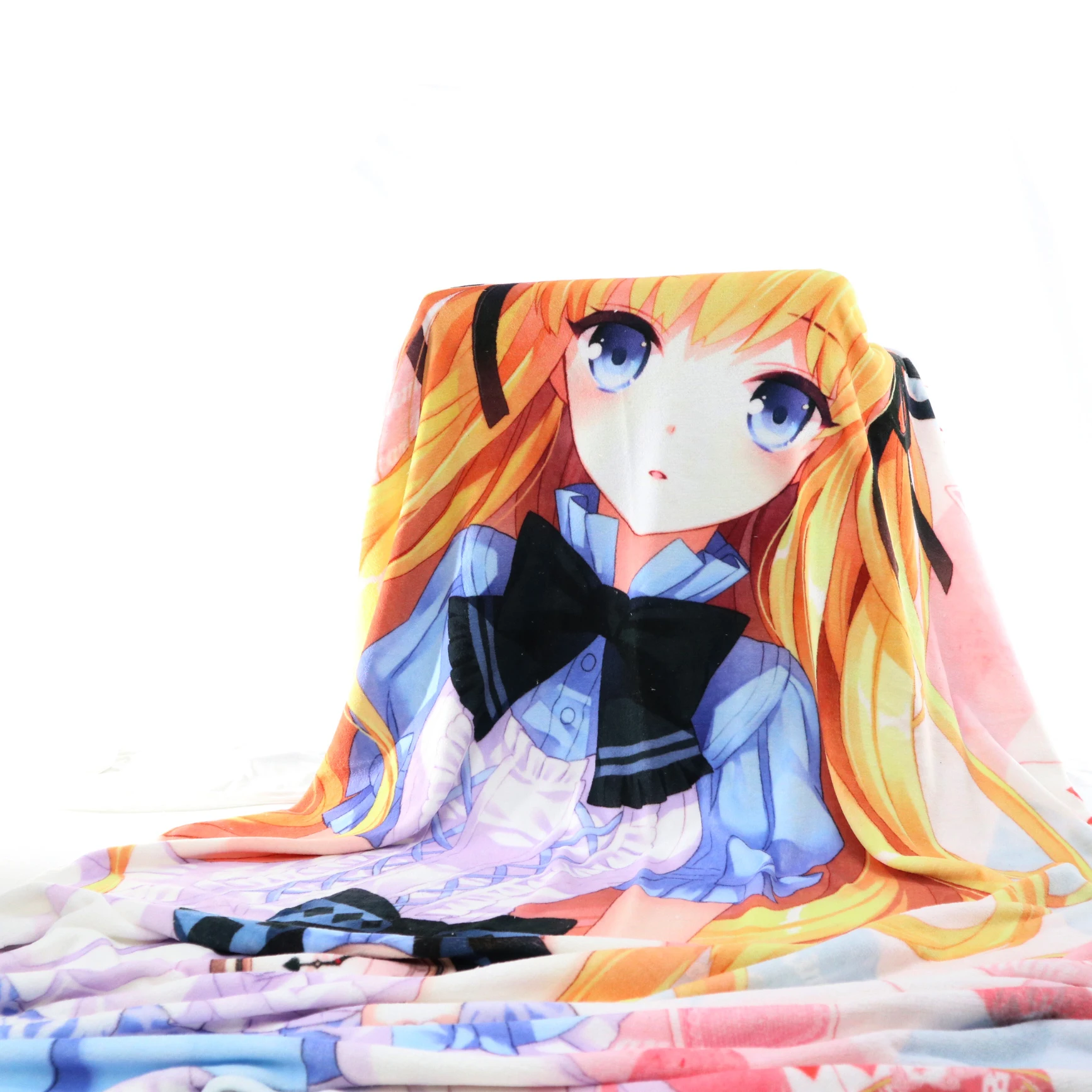 
custom Colourful throw Fleece flannel printed winter travel blankets personalized photo kids 