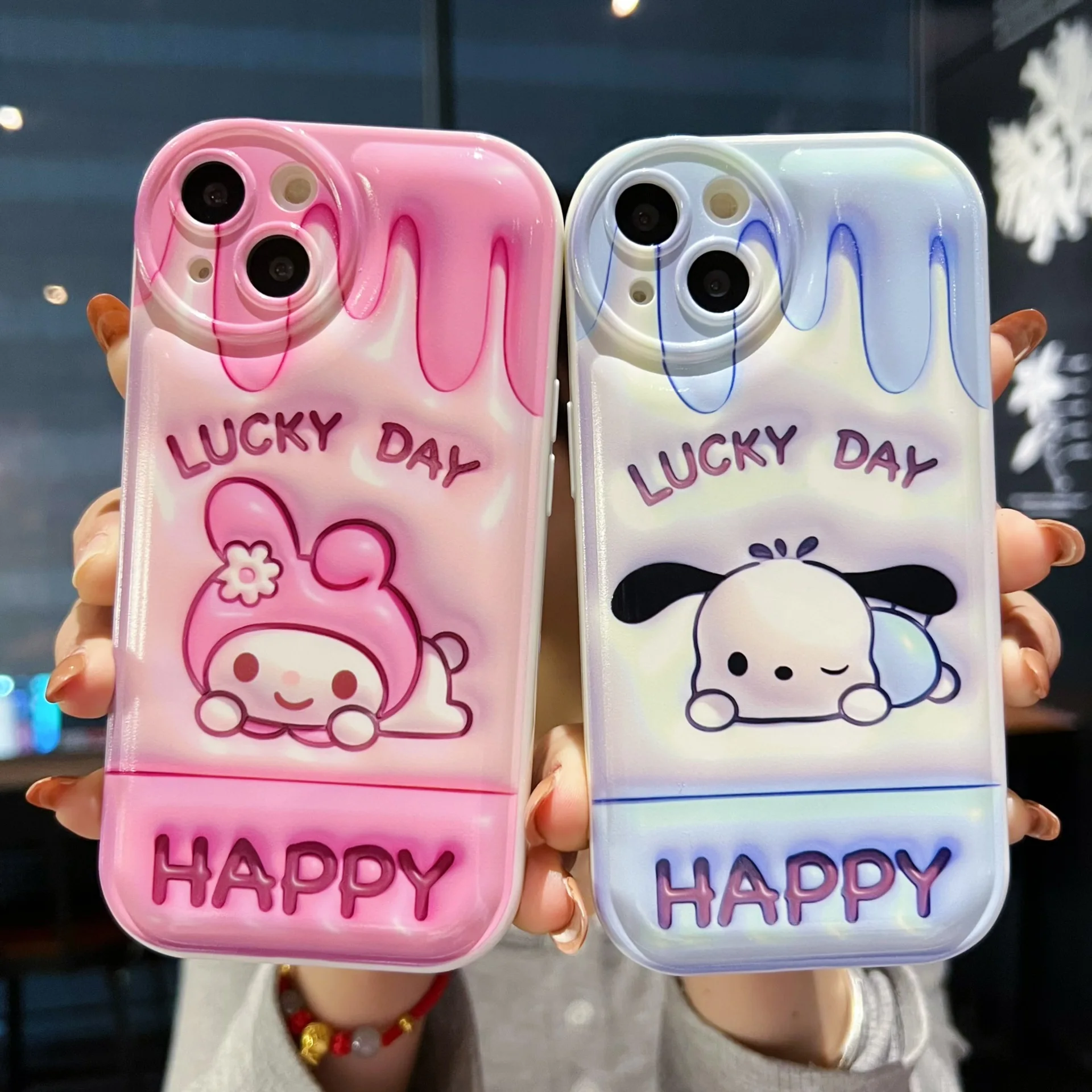 Internet celebrity cute cartoon animal bubble phone case New all-inclusive anti-fall phone case