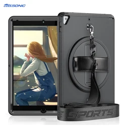 For Amazon Fire hd 8 Shockproof Rugged Case With Screen Protector Shoulder Strap For Amazon Kindle Fire HD8 Plus 2020