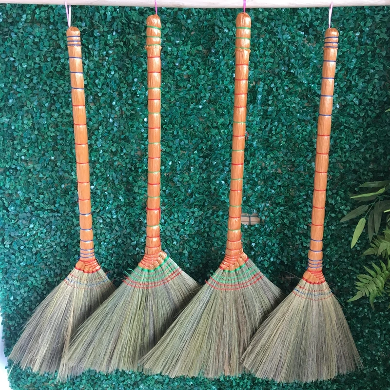 Grass brooms raw material china wholesale manufacturer eco-friendly for household grass broom