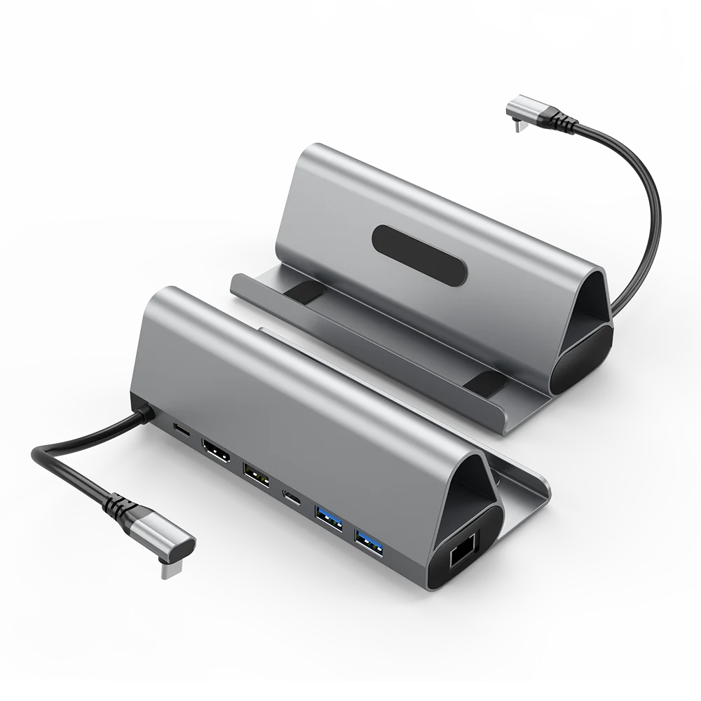 Wholesale 7 IN 1 USB C Hub with HDMI 2 USB 3.0 Ports 100W PD Gigabit Ethernet USB HUB 7 port