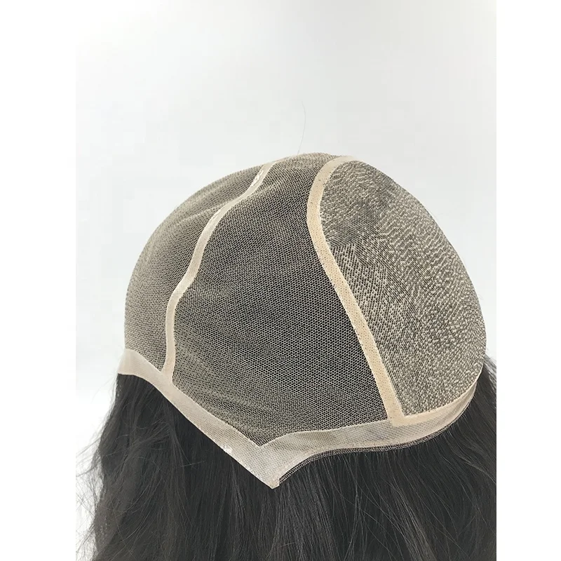 natural hairline hidden knots 12inch unprocessed virgin human hair lady wig 5x5 silk base top lace wig with poly coat perimeter