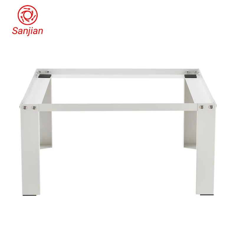 Height Standing Foot Metallic White Convenient Hard Bracket Refrigerator Washing Machine Pedestal Rack Stand Base