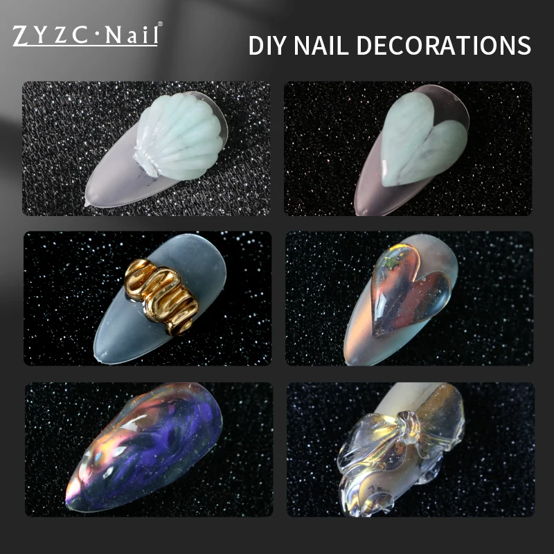 2023 Hot selling PVC Solid Soft Nail Clear UV Gel DIY  Non Sticky 3D Carving Soak Off Gel Polish