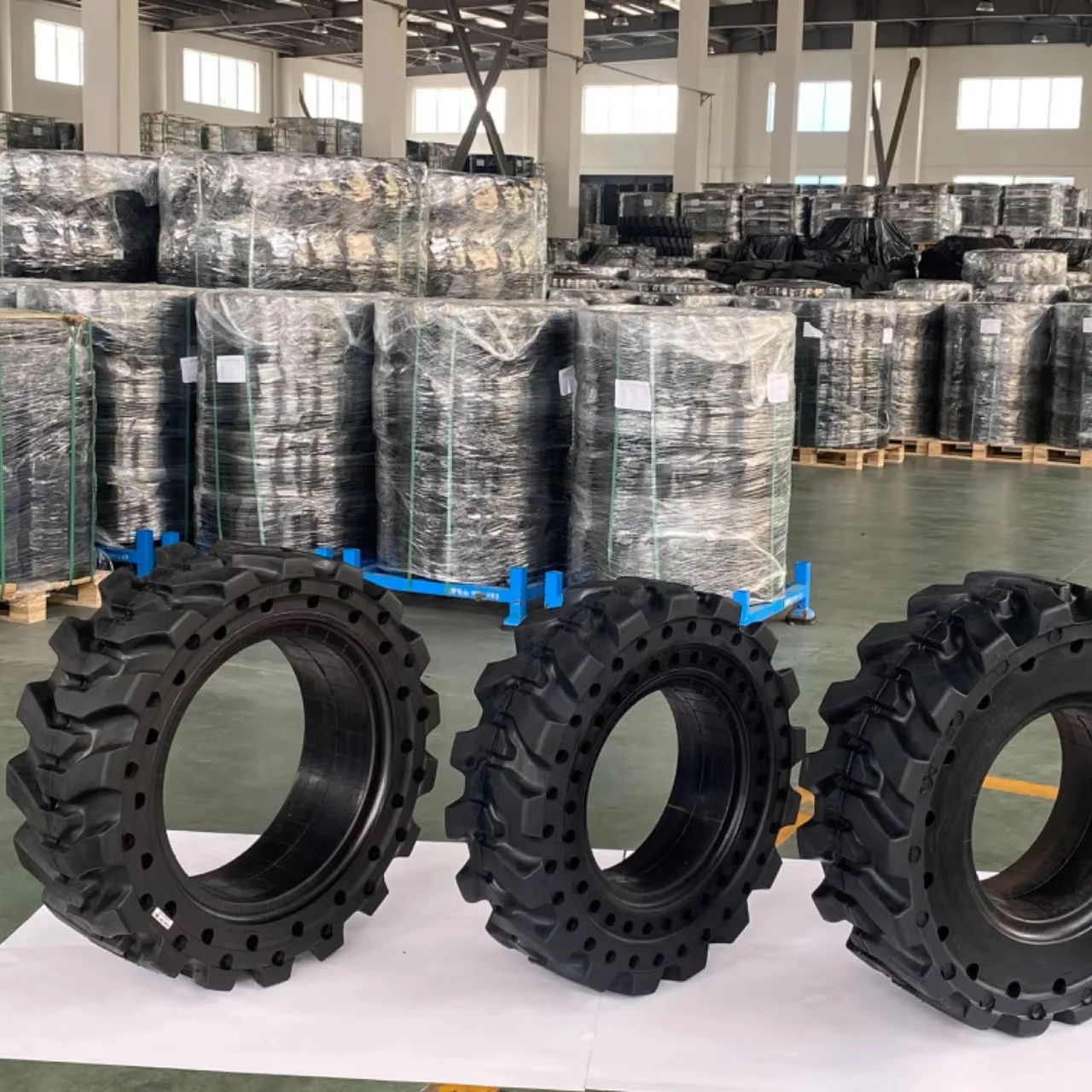 Jiangsu Topower твердые шины без прокола супер эластичные и обода промышленные доступны 520 размера