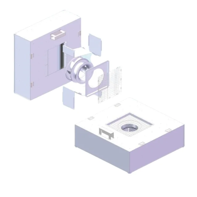 H14 HEPA 2x2 laminar flow hood horizontal mycology mushroom ffu fan filter for cleanroom Other Air Cleaning Equipment parts