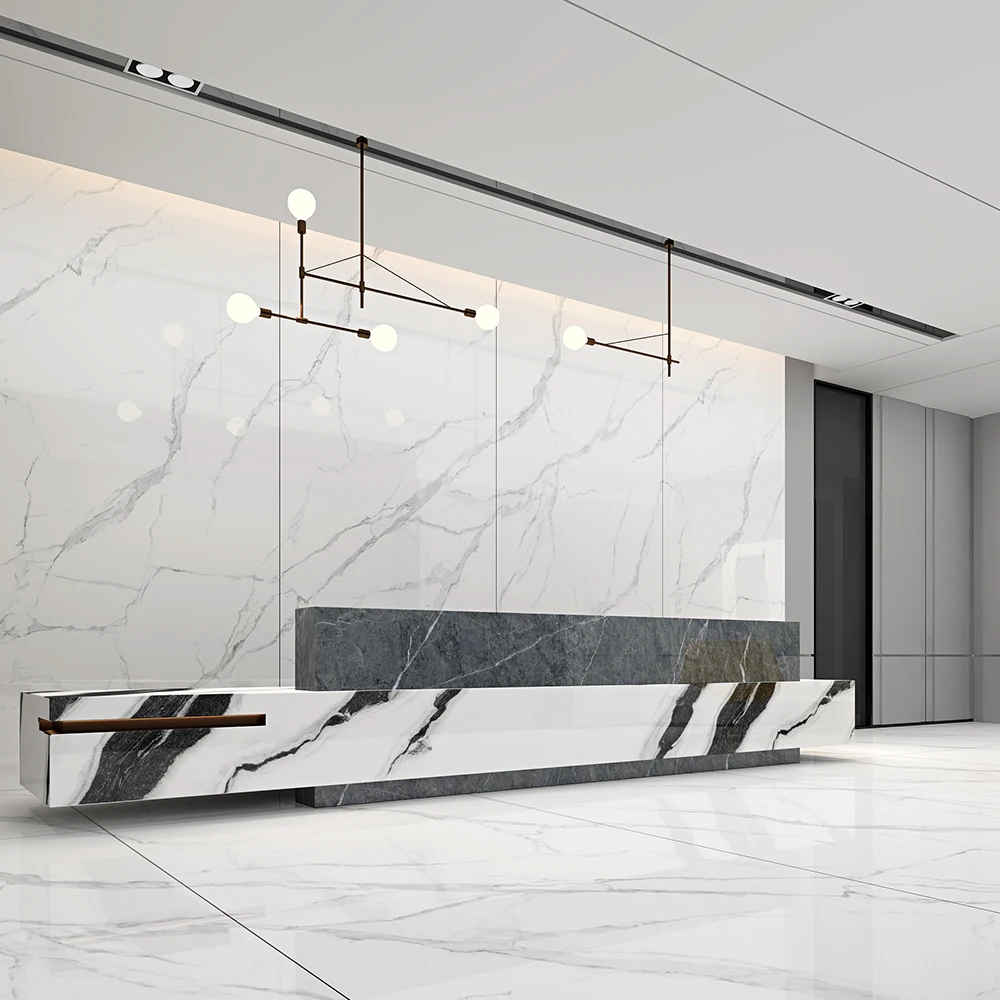 China Factory Professional Wholesale Calacatta Marble Slabs Sintered Stone Porcelain Slabs Ceramic Tiles 1600x3200mm