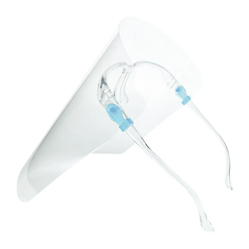 Изготовленный на заказ логотип Faceshield защита от тумана прозрачная Выдвижная рамка лицевые щитки с очками